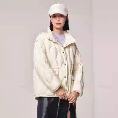 坦博尔 纯色立领羽绒服 女款