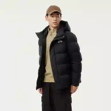 坦博尔 简约连帽休闲长袖羽绒服 男款