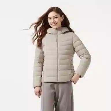 坦博尔 轻薄短款连帽通勤羽绒服 女款