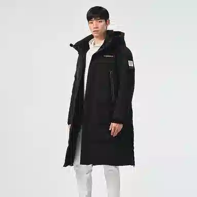 坦博尔 字母印花加厚长款羽绒服 男女同款