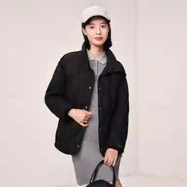 坦博尔 纯色立领羽绒服 女款