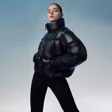 坦博尔 鹅绒肯豆风保暖通勤面包服羽绒服 女款