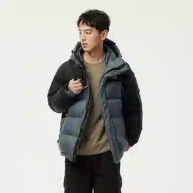 坦博尔 简约连帽休闲长袖羽绒服 男款