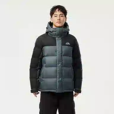 坦博尔 简约连帽休闲长袖羽绒服 男款