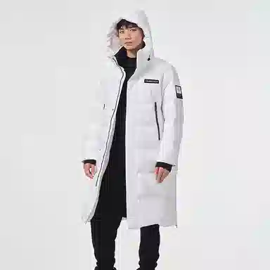 坦博尔 字母印花加厚长款羽绒服 男女同款