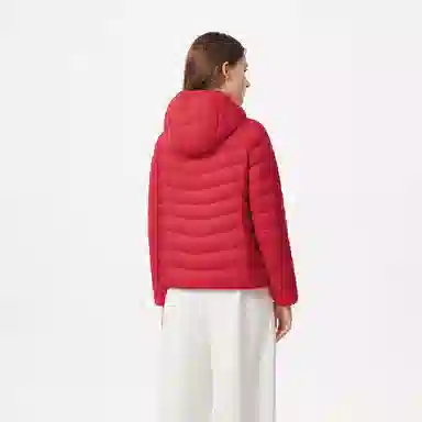 坦博尔 轻薄短款连帽通勤羽绒服 女款