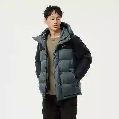 坦博尔 简约连帽休闲长袖羽绒服 男款