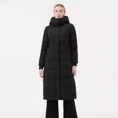 坦博尔 过膝蓄热加厚通勤羽绒服 女款