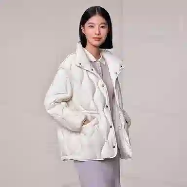 坦博尔 纯色立领羽绒服 女款