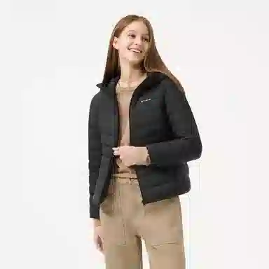 坦博尔 轻薄短款连帽通勤羽绒服 女款