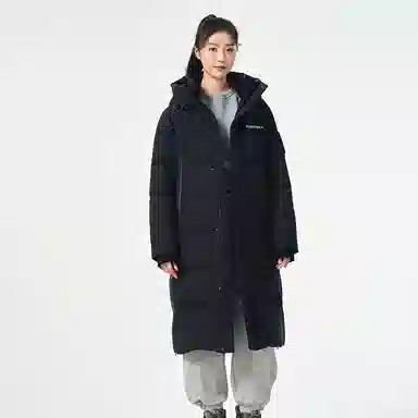 坦博尔 字母印花加厚长款羽绒服 男女同款