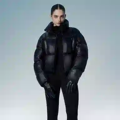 坦博尔 鹅绒肯豆风保暖通勤面包服羽绒服 女款