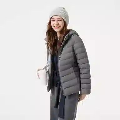 坦博尔 轻薄短款连帽通勤羽绒服 女款