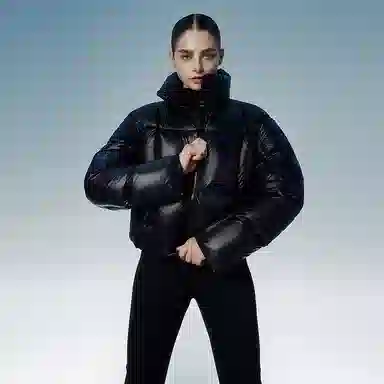 坦博尔 鹅绒肯豆风保暖通勤面包服羽绒服 女款