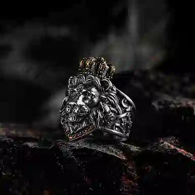 GUXI Dark World Jungle King Ring