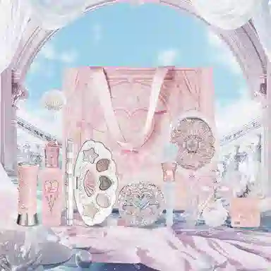 花知晓 珍珠牛奶套组彩妆套装 易上色自然玻璃唇持久不晕染不脱妆亮泽服帖气色