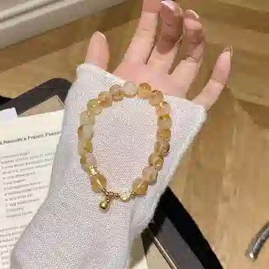 遇点 贵气葫芦气质轻奢风高贵精致简约#好运天然 黄水晶 手串 女款