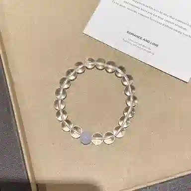 遇点 轻奢风高级设计感 #好运复古气质时髦简约小众天然 白水晶 手串 女款