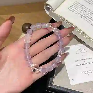 遇点 小蛮腰 #好运气质优雅小众精致潮流 日常天然 紫水晶 手串 女款