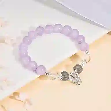 遇点 好运小众轻奢高级感设计精致天然 紫水晶 手串 女款