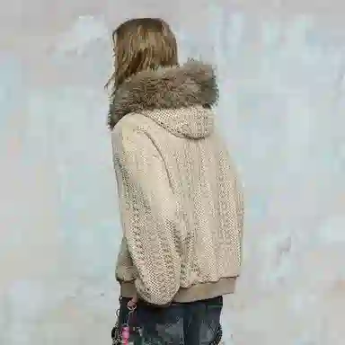 ROCAWEAR Fleece Lined Hoodie Khaki