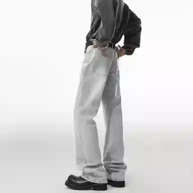 s.k. manor hill Vintage Washed Straight Jeans