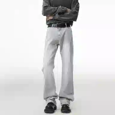 s.k. manor hill Vintage Washed Straight Jeans