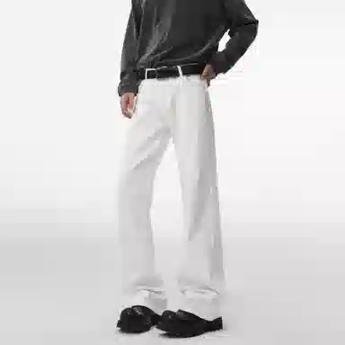 s.k. manor hill Vintage Washed Straight Jeans