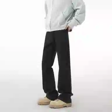 s.k. manor hill Vintage Washed Straight Jeans