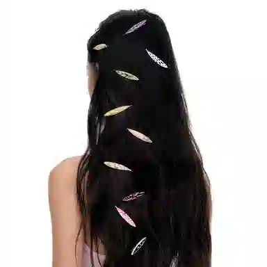 YVMIN Hand-Painted Leaf Resin Hairclip