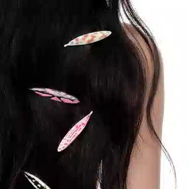 YVMIN Hand-Painted Leaf Resin Hairclip