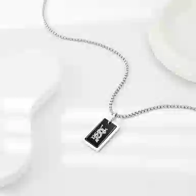 Cooraree Black Dragon Pendant Necklace