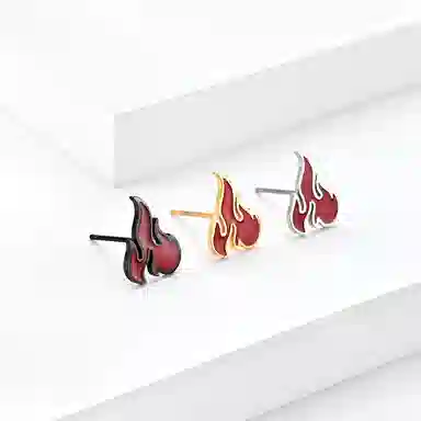 cooraree Flame Stud Earrings