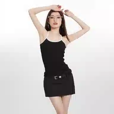 轻迎 纯欲性感修身内搭简约吊带 女款