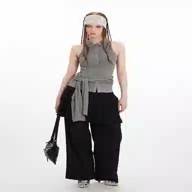 轻迎 坎肩马甲无袖吊带上衣 女款