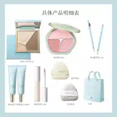 彩棠 悦己惊鸿修容腮红双拼高光唇釉遮瑕笔全套组合 易上色细闪自然玻璃唇气色镜面提亮肤色修饰肤色修饰轮廓水光 膨胀色收缩色