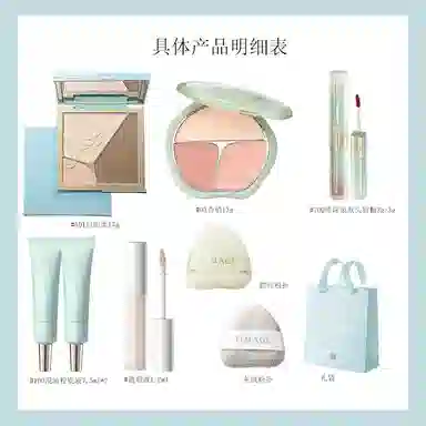 彩棠 悦己惊鸿修容腮红双拼高光唇釉遮瑕笔全套组合 易上色细闪自然玻璃唇气色镜面提亮肤色修饰肤色修饰轮廓水光 膨胀色收缩色