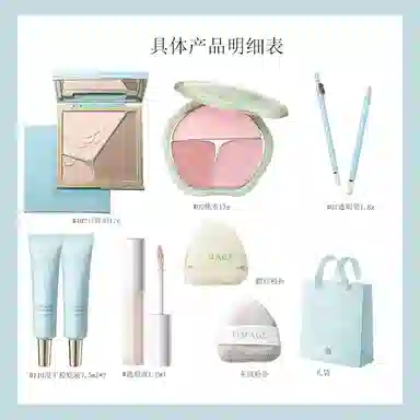 彩棠 悦己惊鸿修容腮红双拼高光唇釉遮瑕笔全套组合 易上色细闪自然玻璃唇气色镜面提亮肤色修饰肤色修饰轮廓水光 膨胀色收缩色