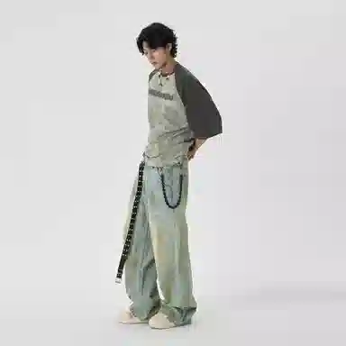 JHYQ Vintage Distressed Jeans