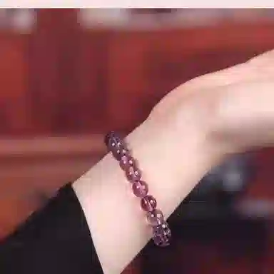 亮晶缘 【前途似锦】玻利维亚 星空轻奢 紫晶女神 净体转运 招财清新小众设计 百搭简约 天空之境天然 紫水晶 手串 男女同款情侣款