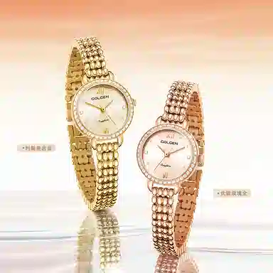 GOLGEN Quartz Women's Gold Dial