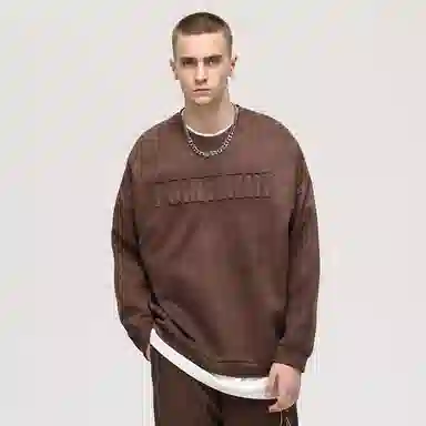 POINTLIMIT 3D Embossed Suede Sweatshirt