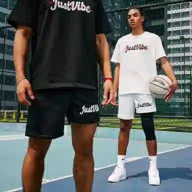JUST VIBE Mesh Basketball Shorts