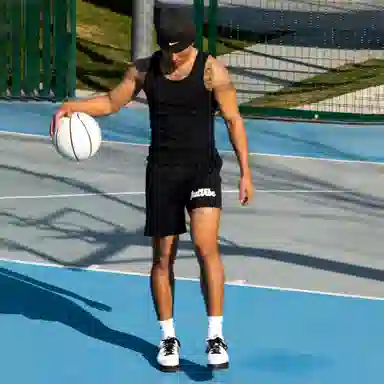 JUST VIBE Mesh Basketball Shorts