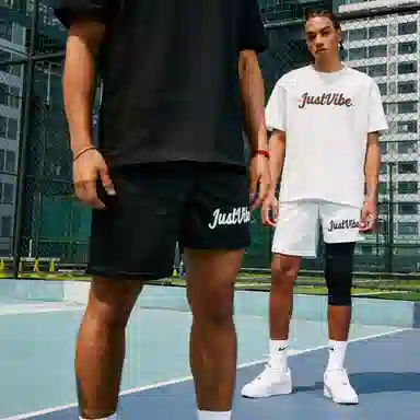 JUST VIBE Mesh Basketball Shorts