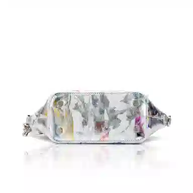 Roberta Di Camerino Shell Bag Gold Gray Silver