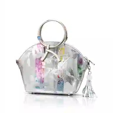 Roberta Di Camerino Shell Bag Gold Gray Silver