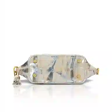 Roberta Di Camerino Shell Bag Gold Gray Silver