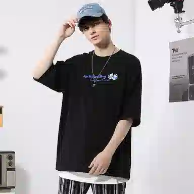 TVX Letter Print Oversized Cotton T-Shirt