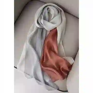 杭丝路 小长条纱巾围巾薄款护颈遮脖子防晒 桑蚕丝 丝巾 女款